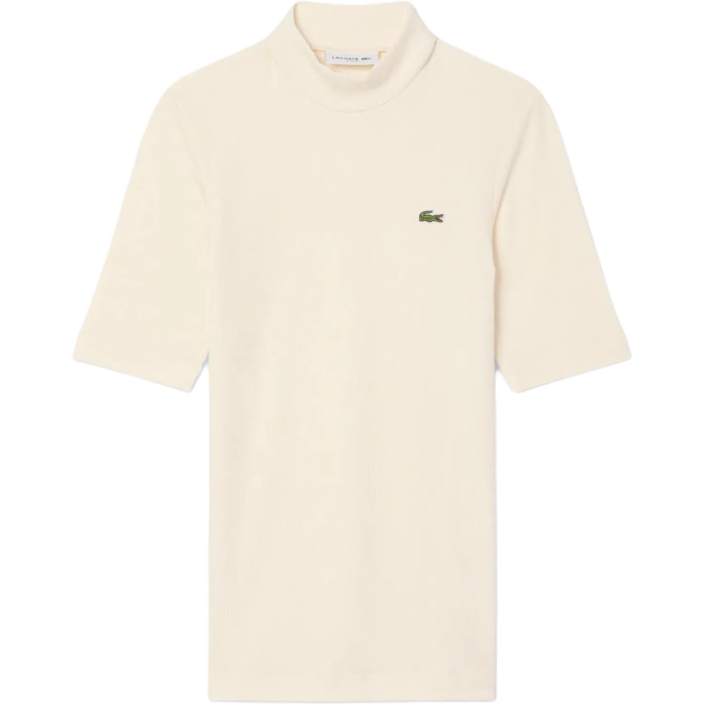 Мужская футболка с воротником-стойкой XFJ/Cream White LACOSTE, Cream White