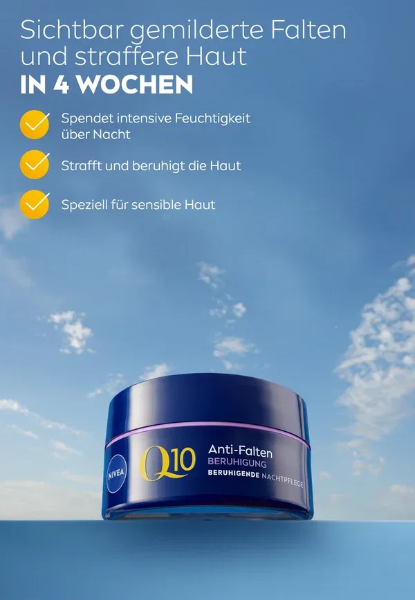 Крем ночной Q10 anti-falten beruhigung nachtpflege Nivea 50 мл — фото 2