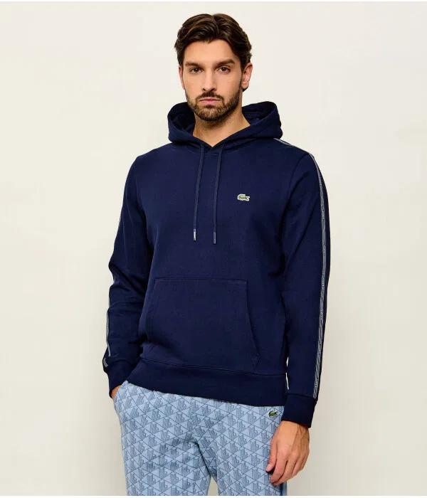 Толстовка мужская Lacoste Relaxed Fit, с капюшоном, Blu Marino