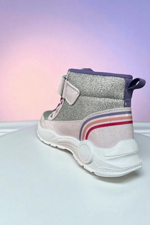 Детские ботинки для девочек с узором Altuntaş, Silver Pink 1 — фото 3