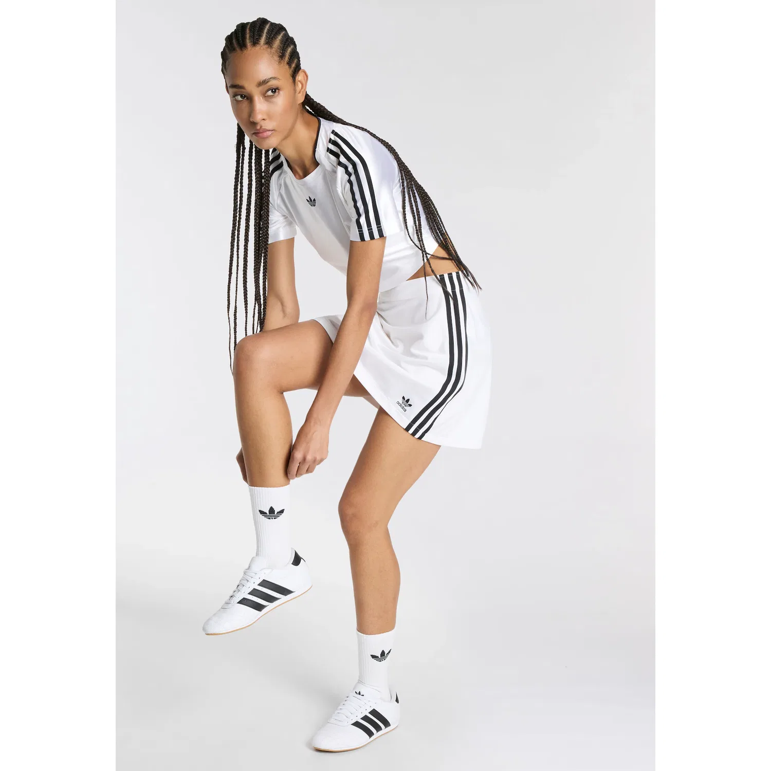 Мужские носки спортивные с логотипом Adidas Originals, White — фото 2