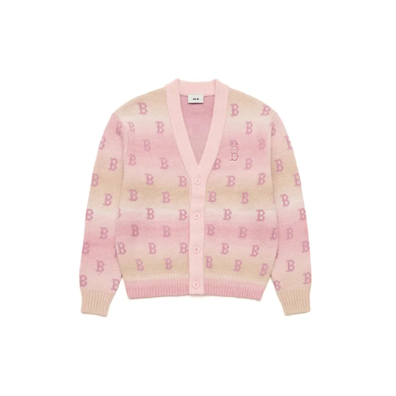 Детский свитшот с V-образным вырезом MLB, Light Pink