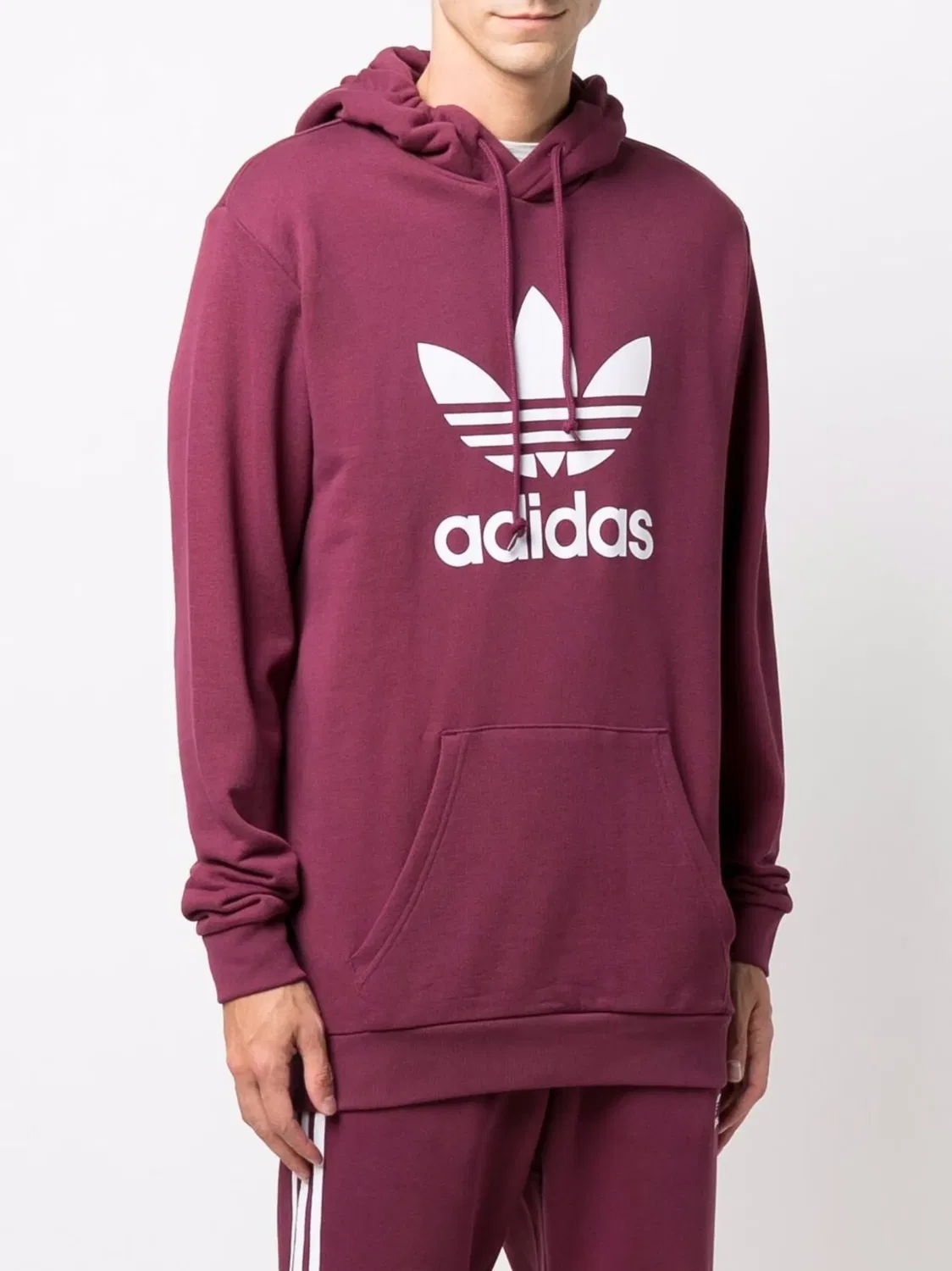Худи Adicolor Classics с логотипом Trefoil Adidas, розовый — фото 3