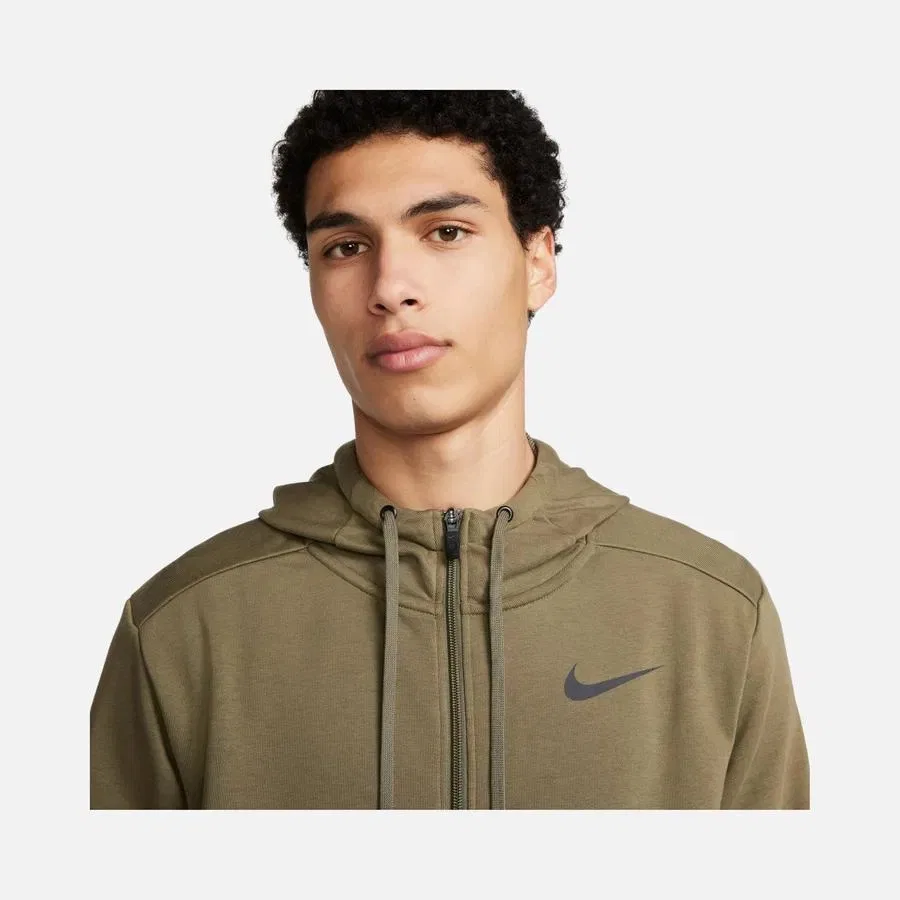 Спортивная куртка-худи с капюшоном Nike Dri Fit Hoodie Fleece Training CZ6376, Хаки — фото 3