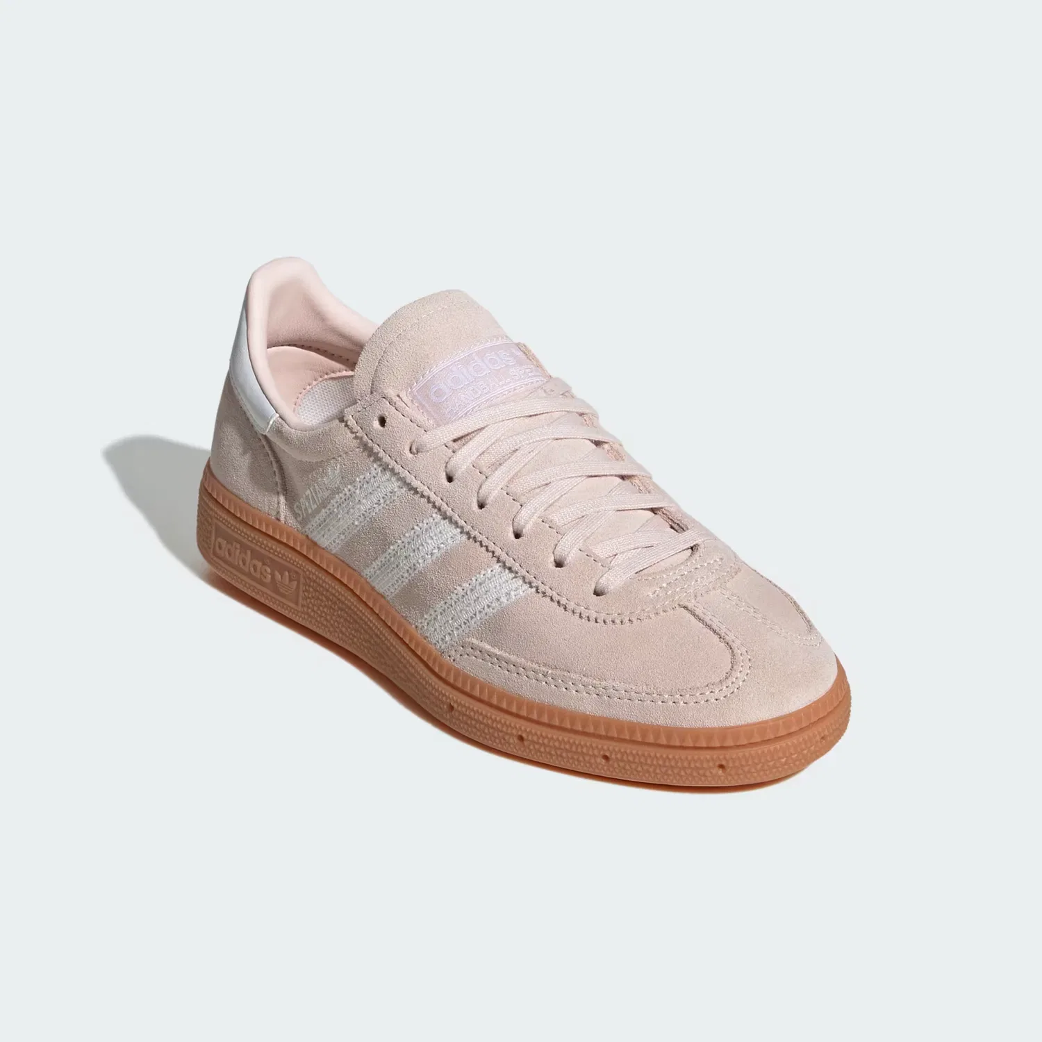 Детские кроссовки из замши Handball Spezial Adidas Originals, цвет wonder quartz/cloud white/gum — фото 4