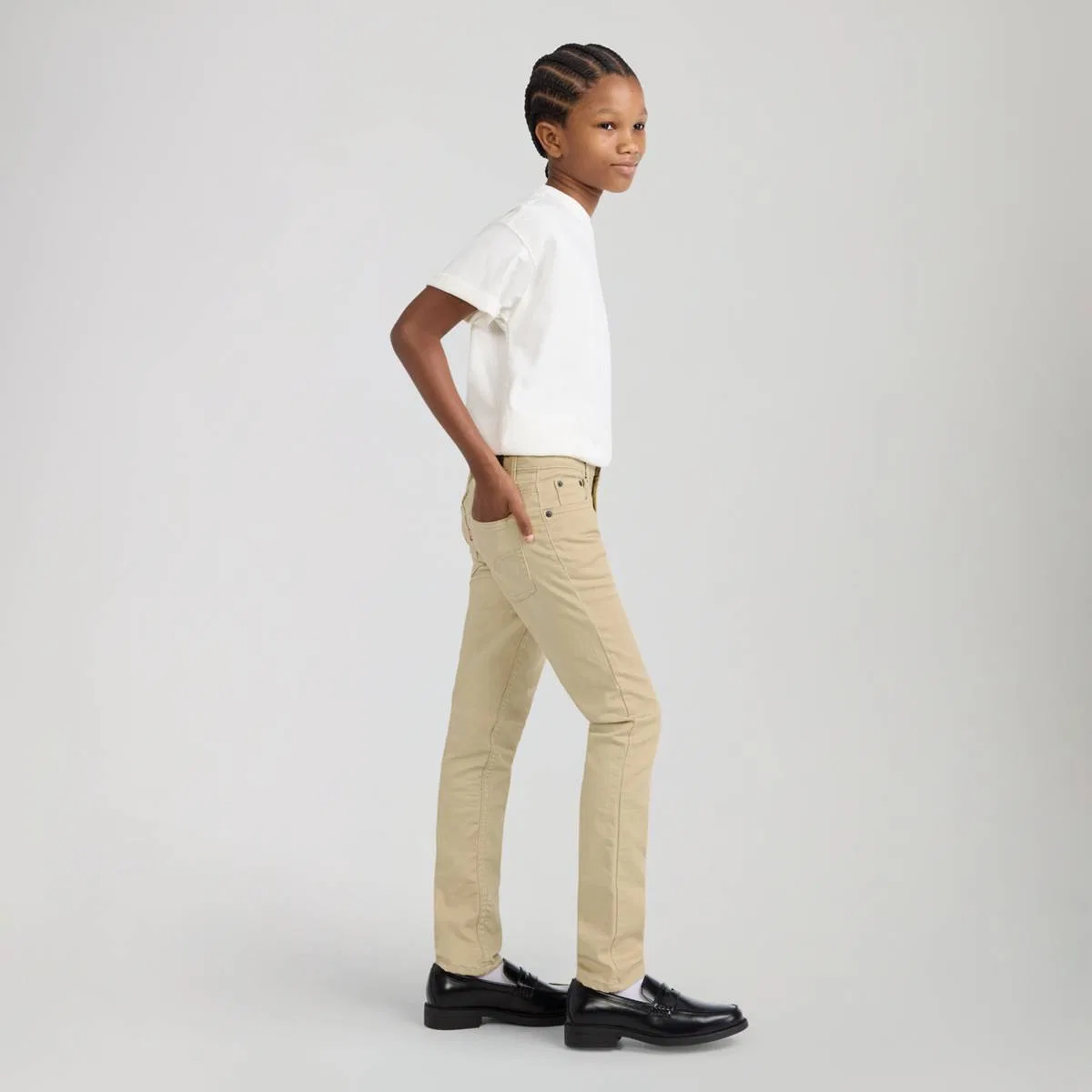 узкие джинсы 510 Eco Performance для мальчиков 8-20 размера Levi's, Pale Khaki - Beige — фото 3