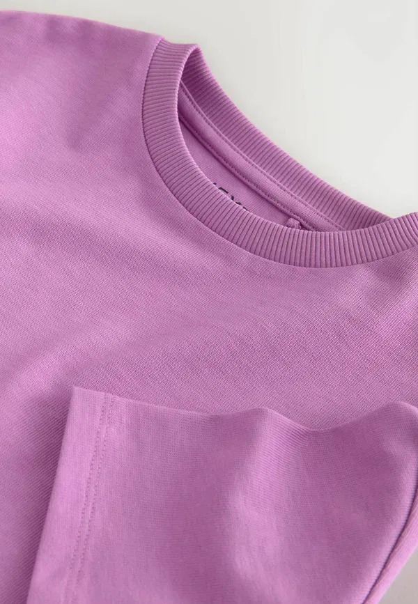 Футболка хлопковая Basic t-shirt Next, Lilac Purple, фиолетовый — фото 3
