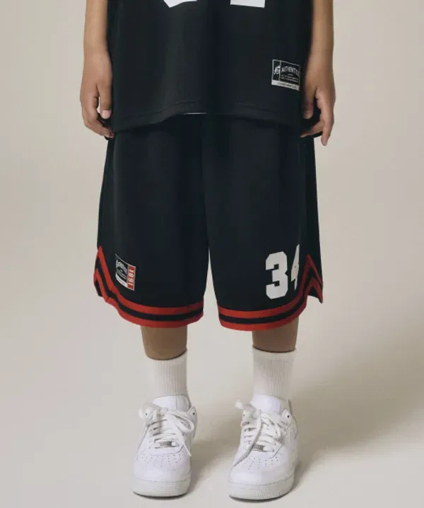 Шорты баскетбольные Giant Fit, Takeasy Kids, черный — фото 2