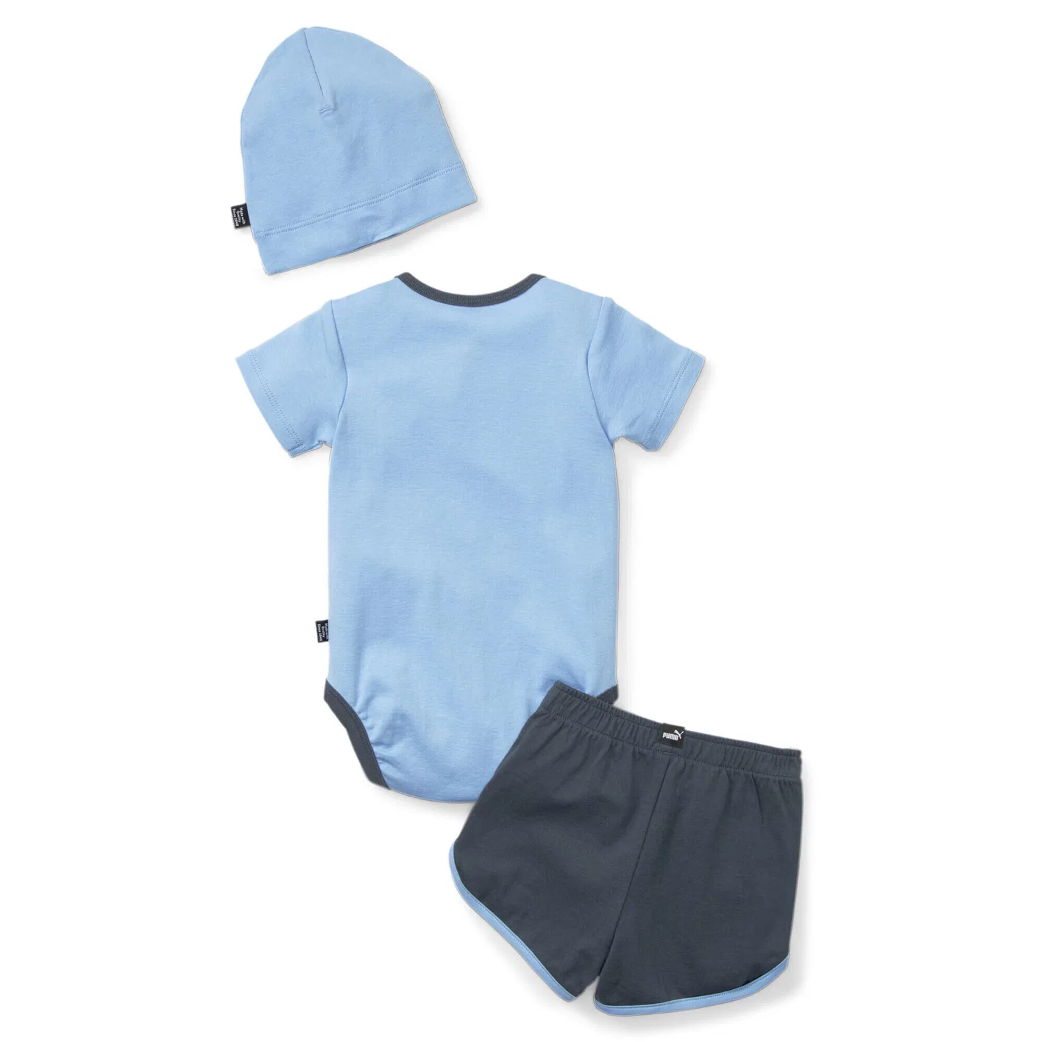 Детский комплект из трех предметов Minicats Beanie Newborn Set Puma, BLAU — фото 2