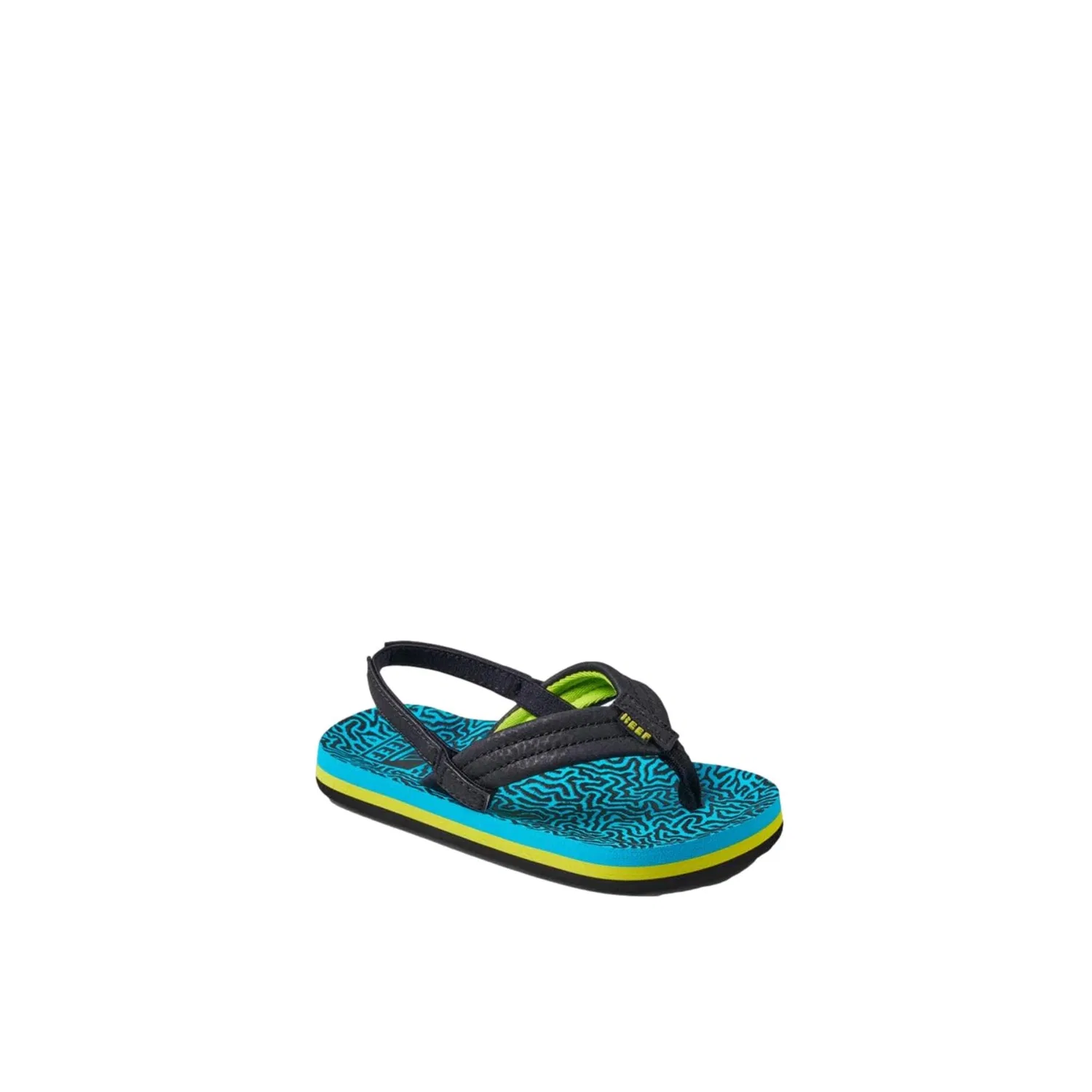 Детские шлепанцы Reef Little Ahi, синий Coral CJ4132, синий