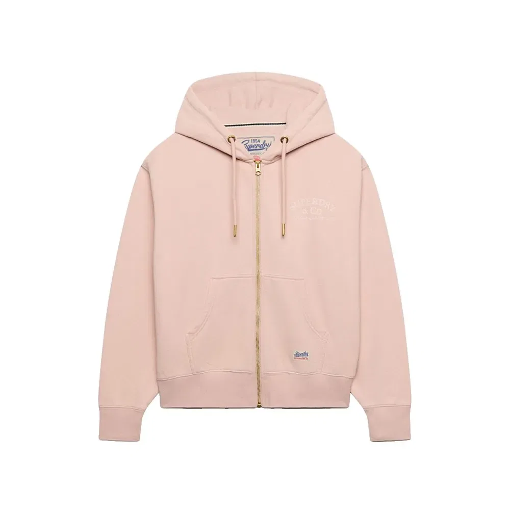 Женский свитшот с капюшоном Luxe Casual Superdry, Pink — фото 3