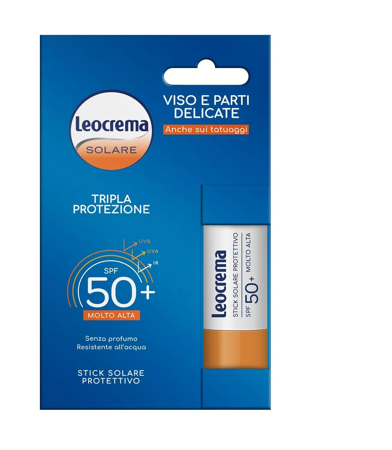 Солнцезащитный стик SPF 50+ для чувствительной кожи, Leocrema, 12 мл
