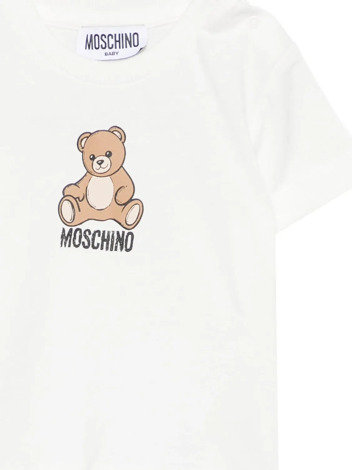 Футболка Teddy Bear с логотипом Moschino Kids, белый — фото 3
