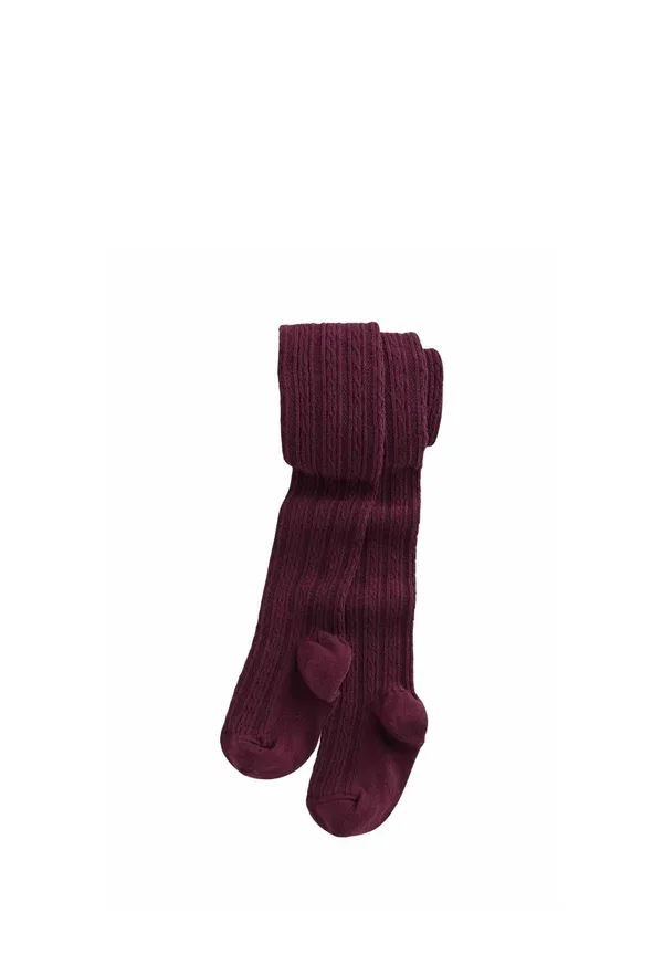 Колготки хлопковые Cable Next, burgundy red, красный/бордовый
