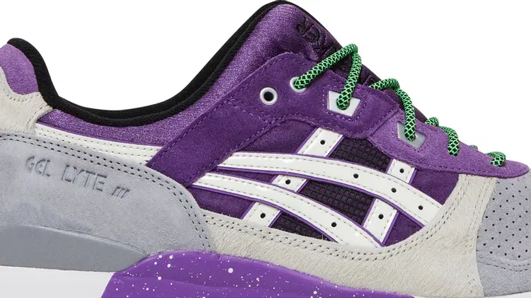 Кроссовки atmos x sneaker freaker x gel lyte 3 'alley cats' Asics, фиолетовый — фото 3