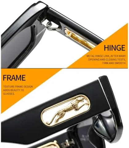 

Солнцезащитные очки прямоугольной формы 2027 года для женщин и мужчин, с градиентными линзами, оправой с леопардовым принтом и защитой от УФ-излучения UV400 MTZJH, 4