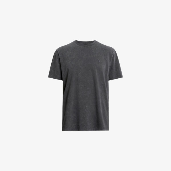 

Футболка Allsaints Saka Ramskull с вышивкой, черный