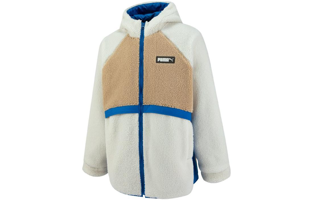 

PUMA Утепленная бархатная куртка унисекс чисто-белая, Pure White