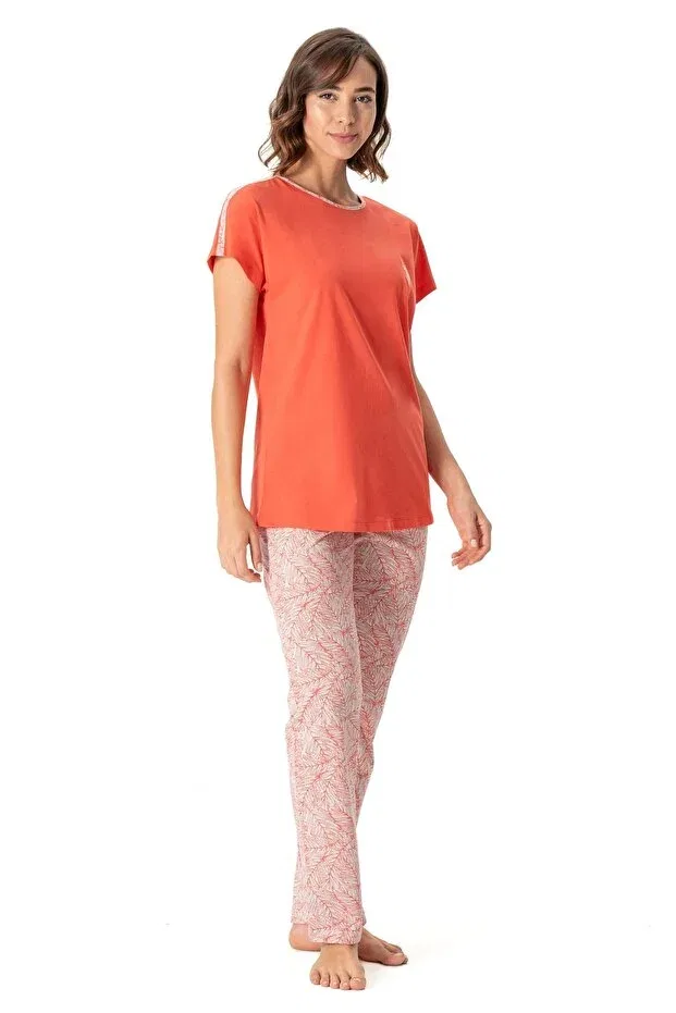 Женский пижамный комплект с коротким рукавом U.S. Polo Assn., Coral