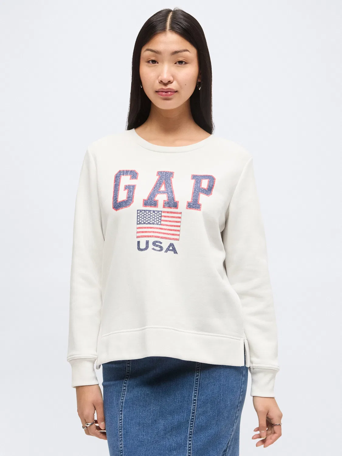Толстовка Gap, белый — фото 2