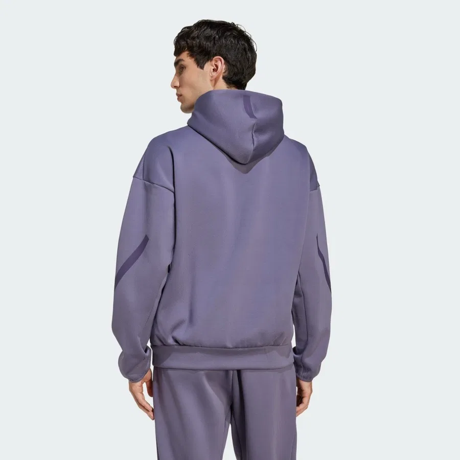 Худи с капюшоном и полной застежкой-молнией Sportswear Z.N.E. adidas, Черный — фото 2