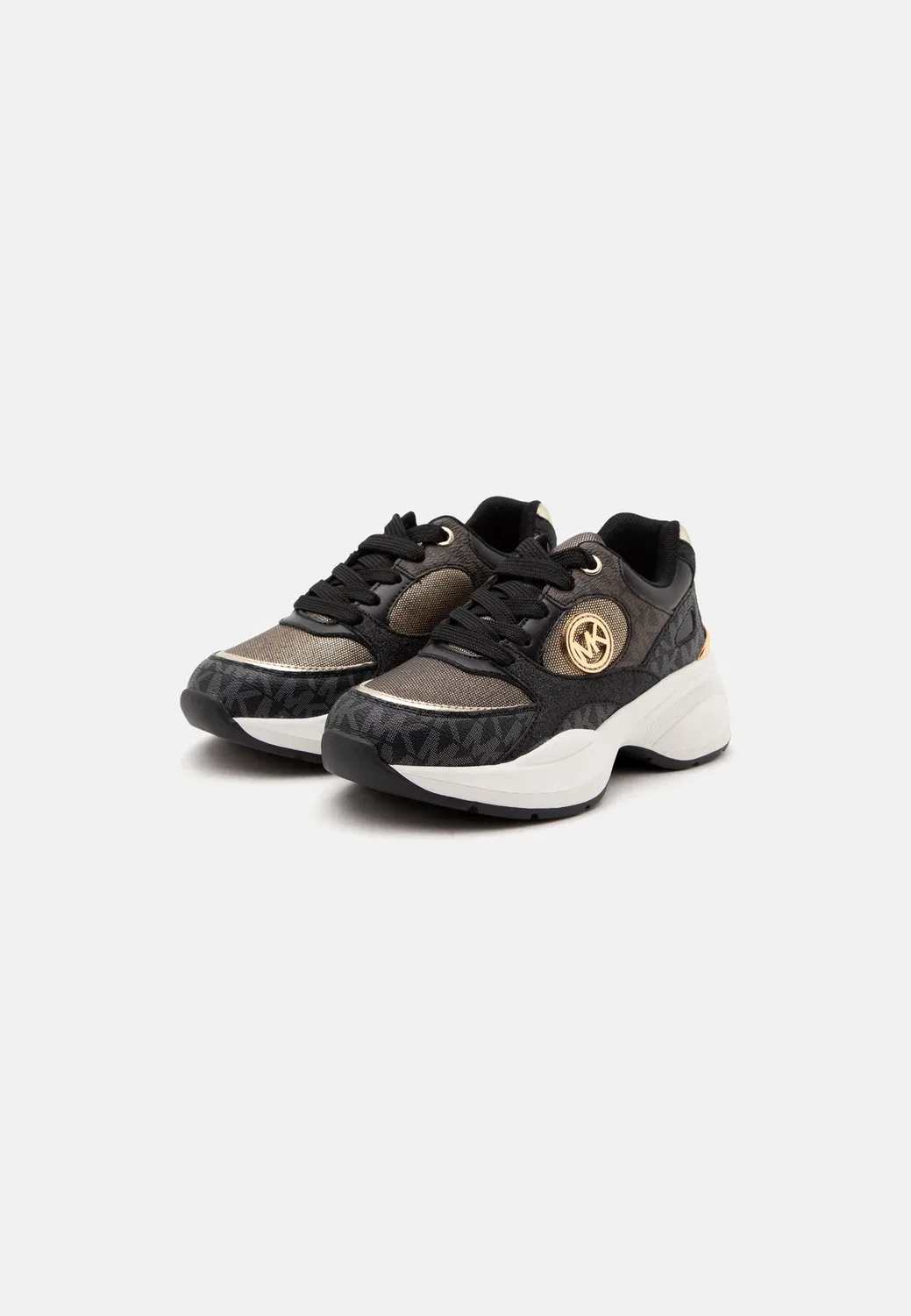 Детские и подростковые кроссовки Zuma Michael Kors Kids, Brown/Butternut/Black/Grey/Black Glam — фото 2