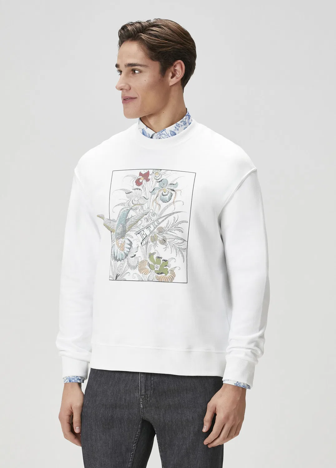 Свитшот Etro, белый — фото 3