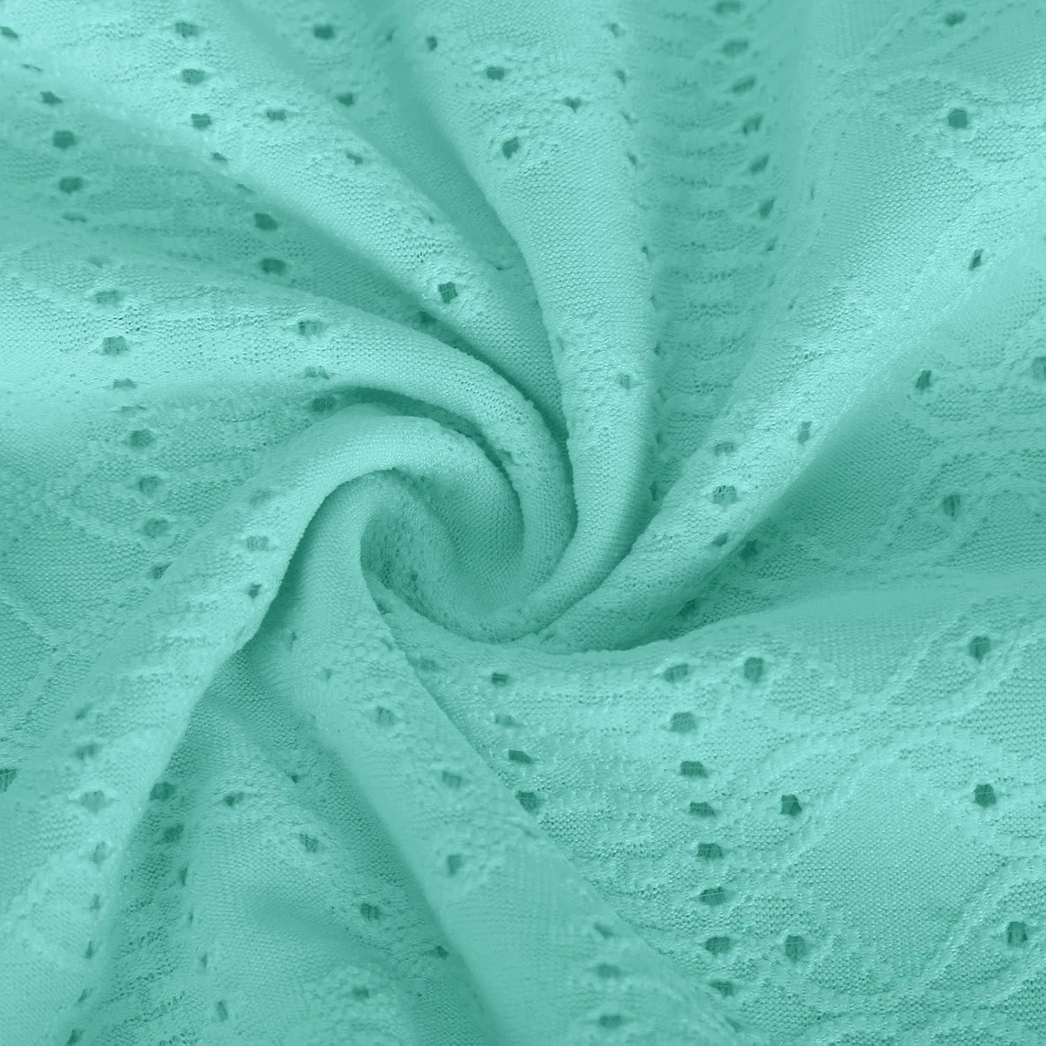 Женское макси-платье с глазком богемное Generic, Mint Green — фото 3