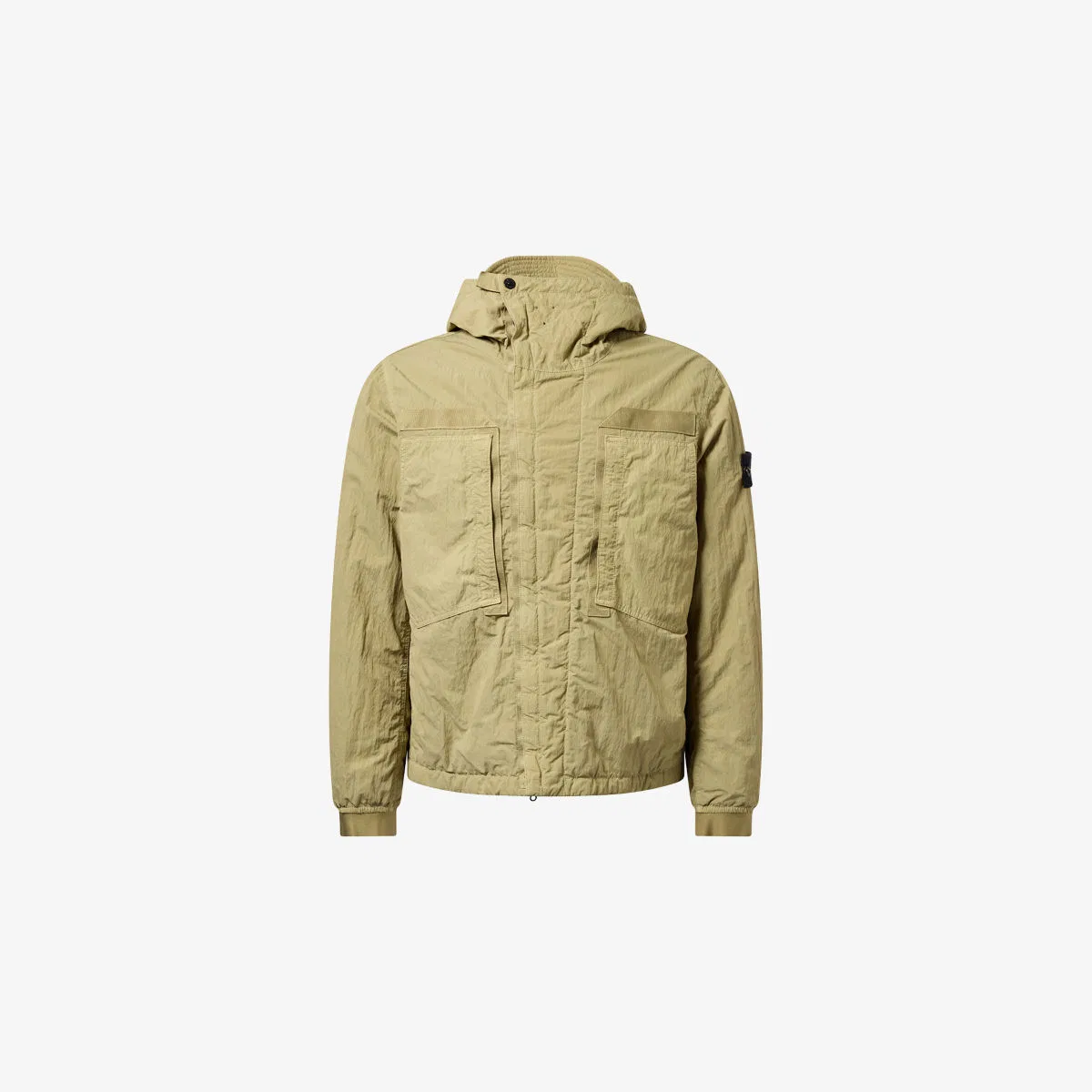 Куртка с капюшоном из нейлона Warp-rib Stone Island, зеленый