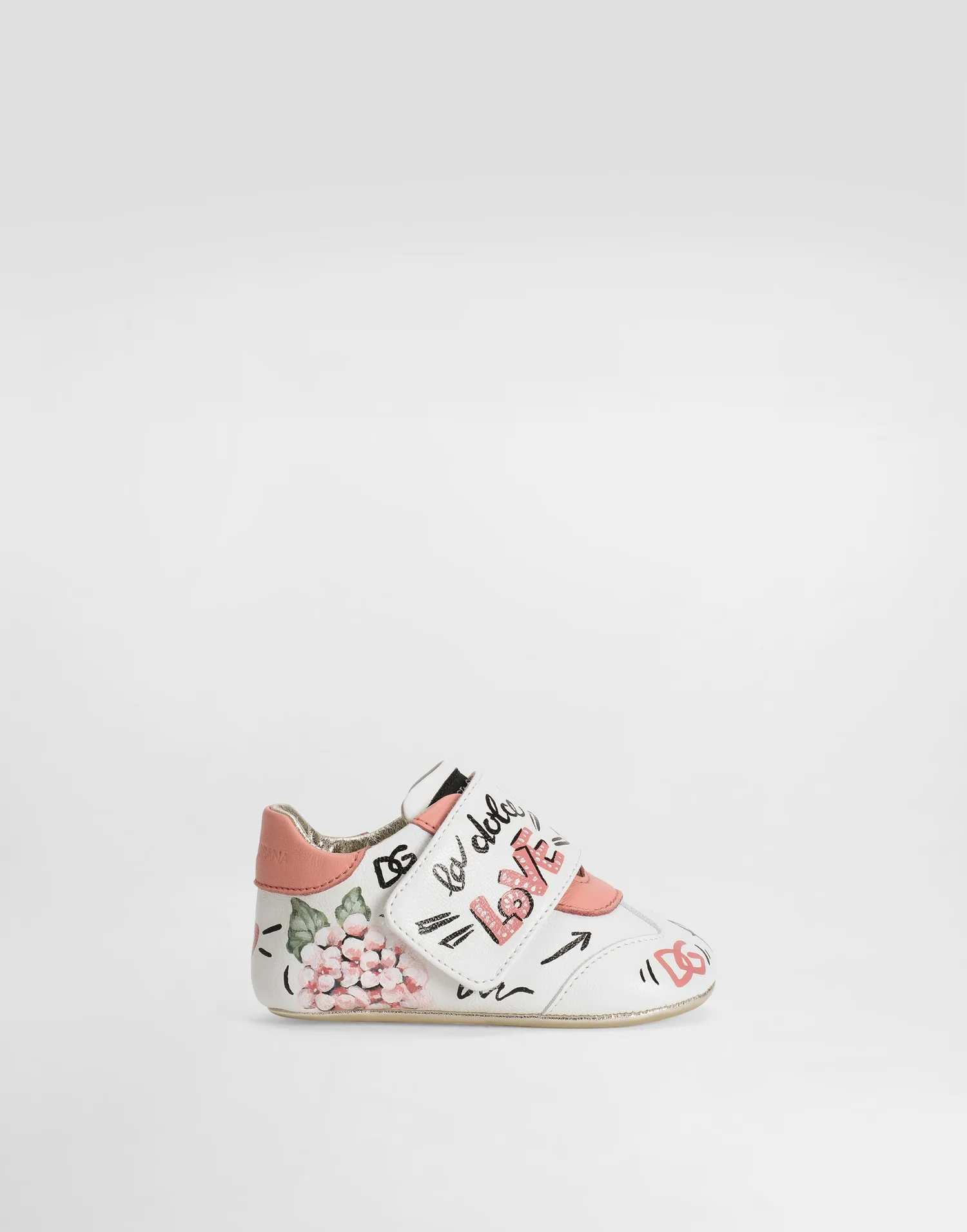 Кроссовки из овечьей кожи DOLCE & GABBANA, белый