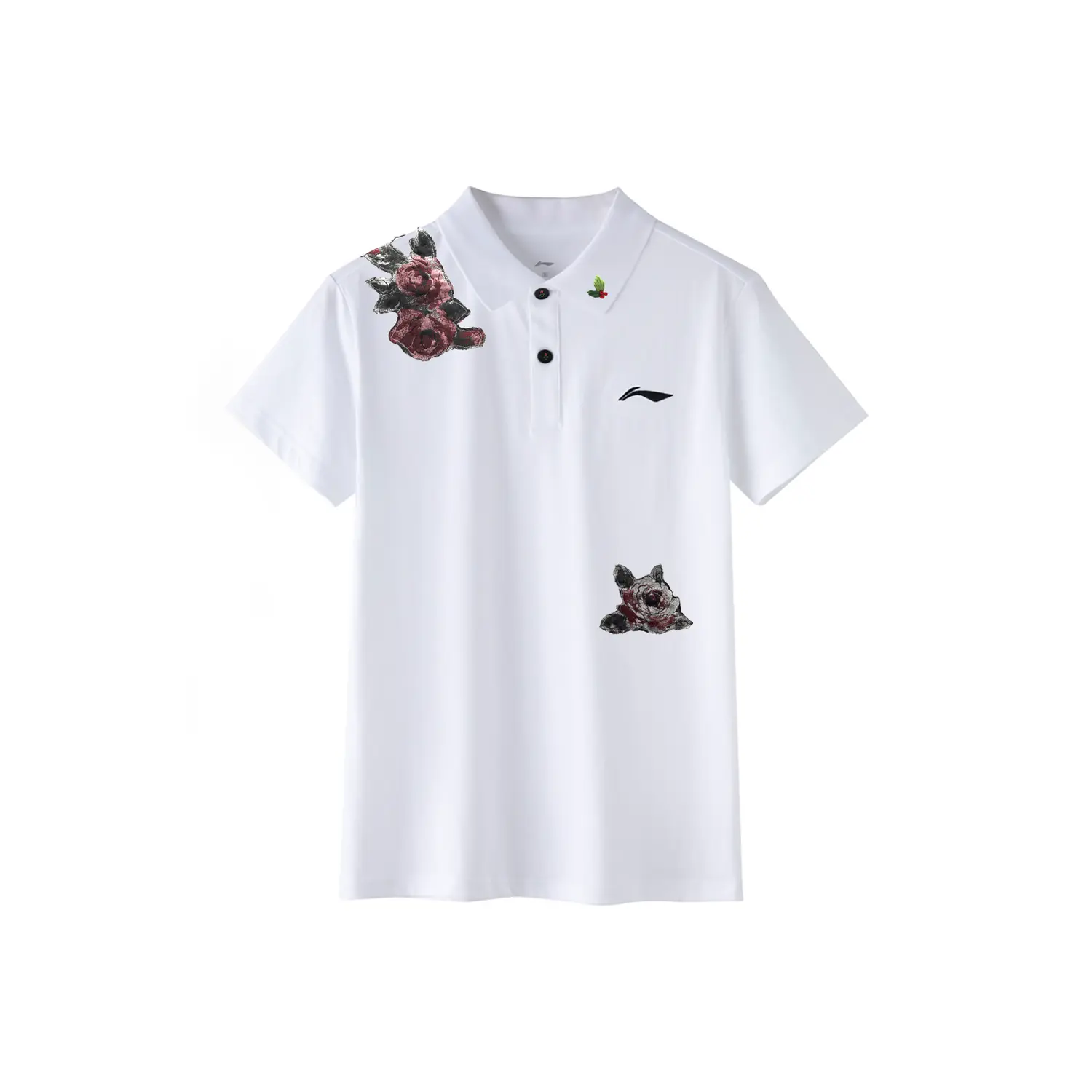 

LINING Белая поло для мужчин