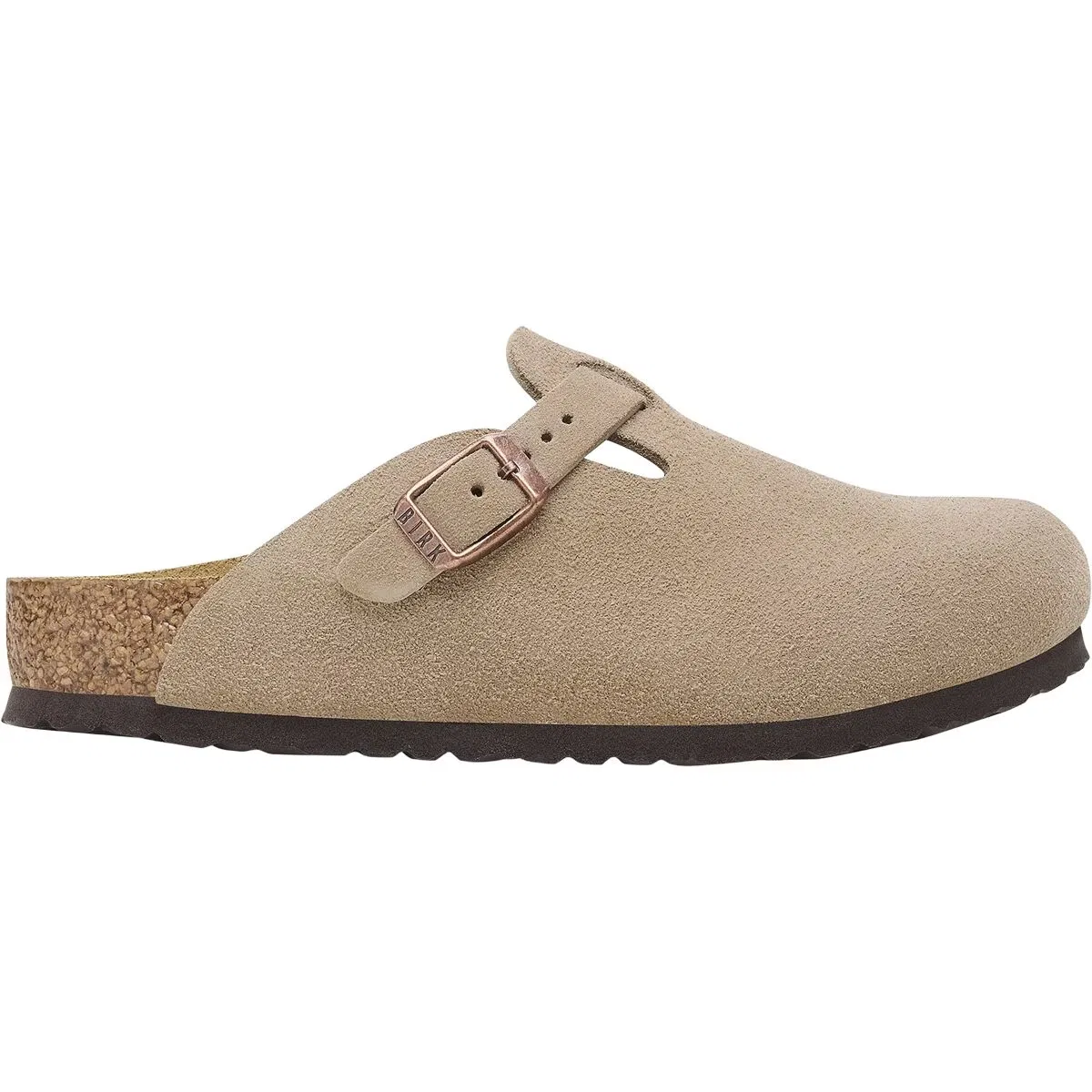 Детские сабо для мальчиков с регулируемым ремешком Boston Birkenstock, Taupe Suede