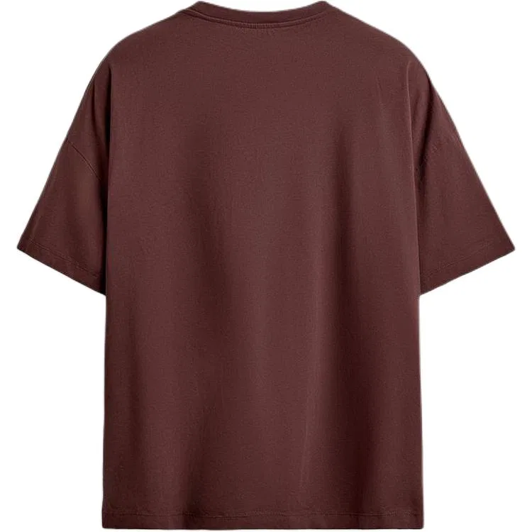 Мужская футболка с круглым вырезом Chocolate ZARA, Chocolate — фото 3