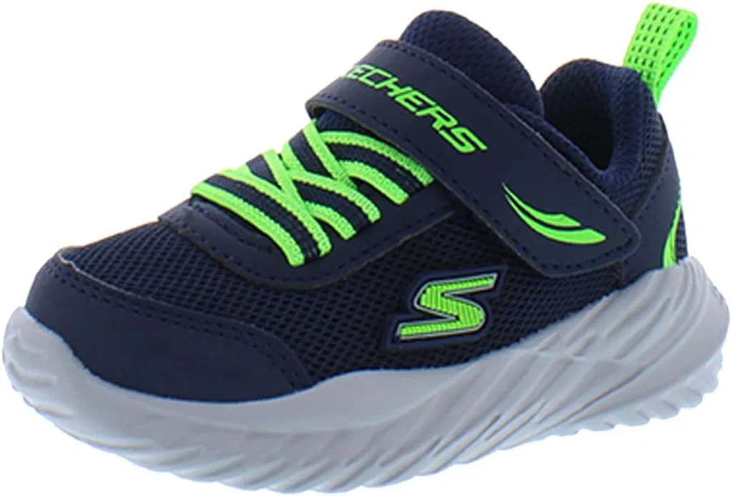 Детские кроссовки для мальчиков Nitro Sprint Skechers, Navy/Lime/Water Blue