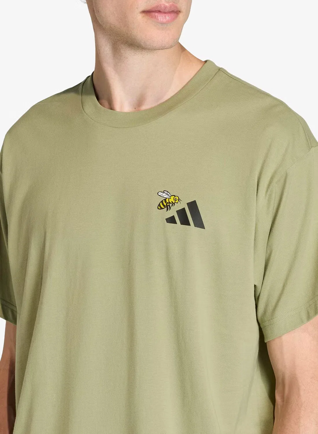 Футболка с графическим принтом Terrex nature logo Adidas, зеленый — фото 3