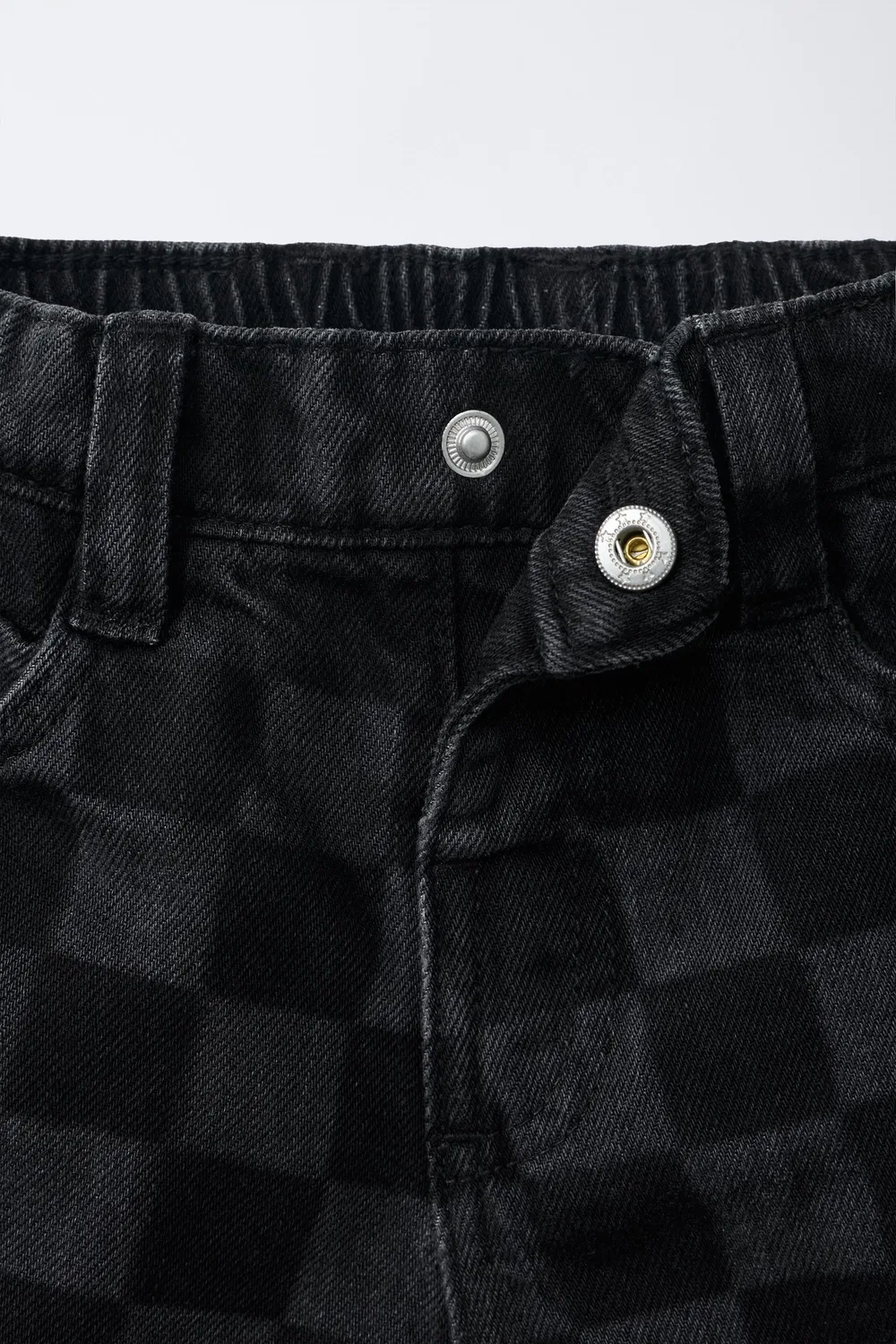 Шорты-бермуды в клетку ZARA, Black — фото 3