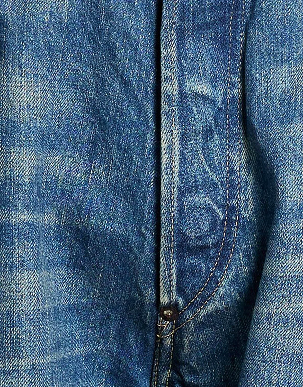 Мужские джинсы прямого кроя с эффектом потертости Levi'S, синий — фото 4