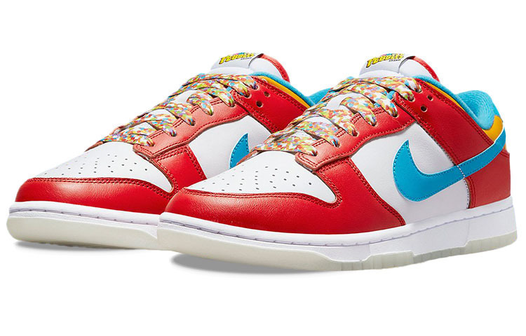 Кроссовки Nike Dunk Low QS LeBron James, белый/красный — фото 3