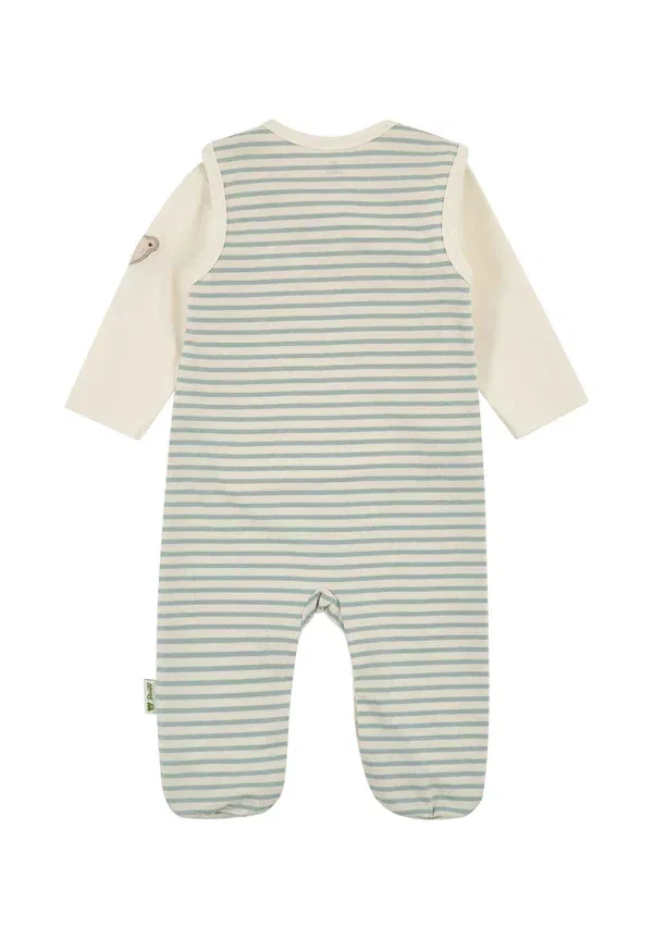 Комплект пижамы с вышивкой Sleep Suit Steiff, Harbour Gray, серый — фото 2