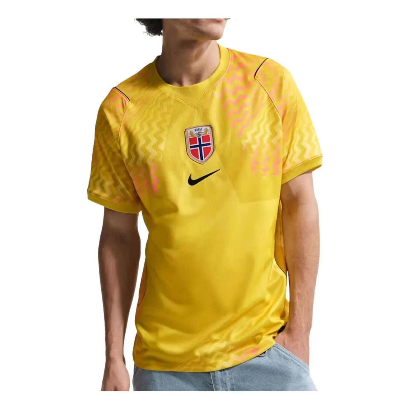 Футбольная вратарская футболка с длинным рукавом Norway 2026 Nike, черный