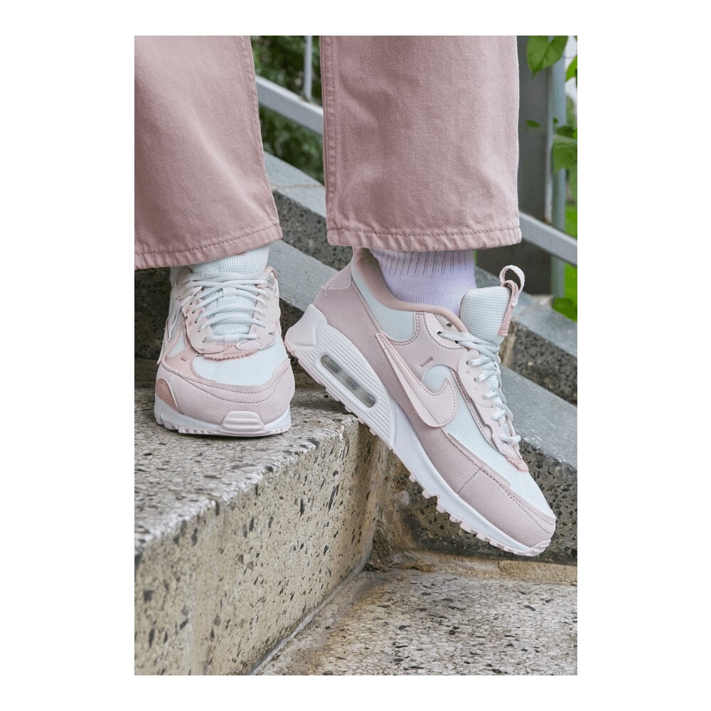 Кроссовки Nike Sportswear W Air Max 90 Futura, summit white/soft pink/barely rose/pink oxford/white — фото 3