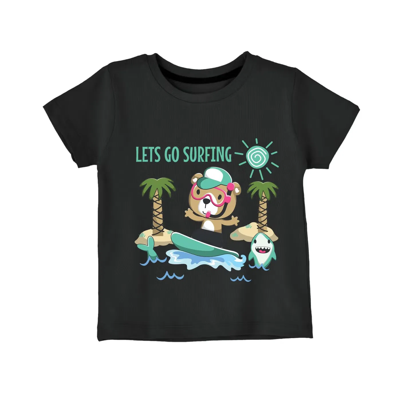 Футболка с принтом Lets Go Surfing Yoo Street, черный