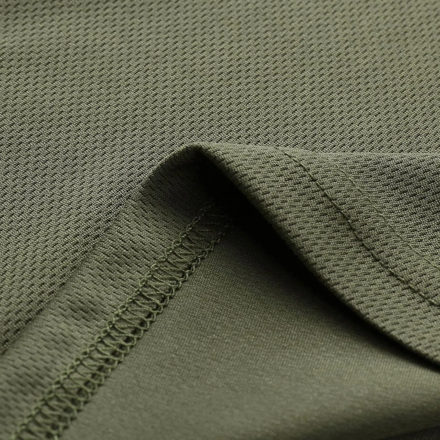 Мужская облегающая футболка с круглым вырезом Athletic Workout Basic Tops, Army Green — фото 3