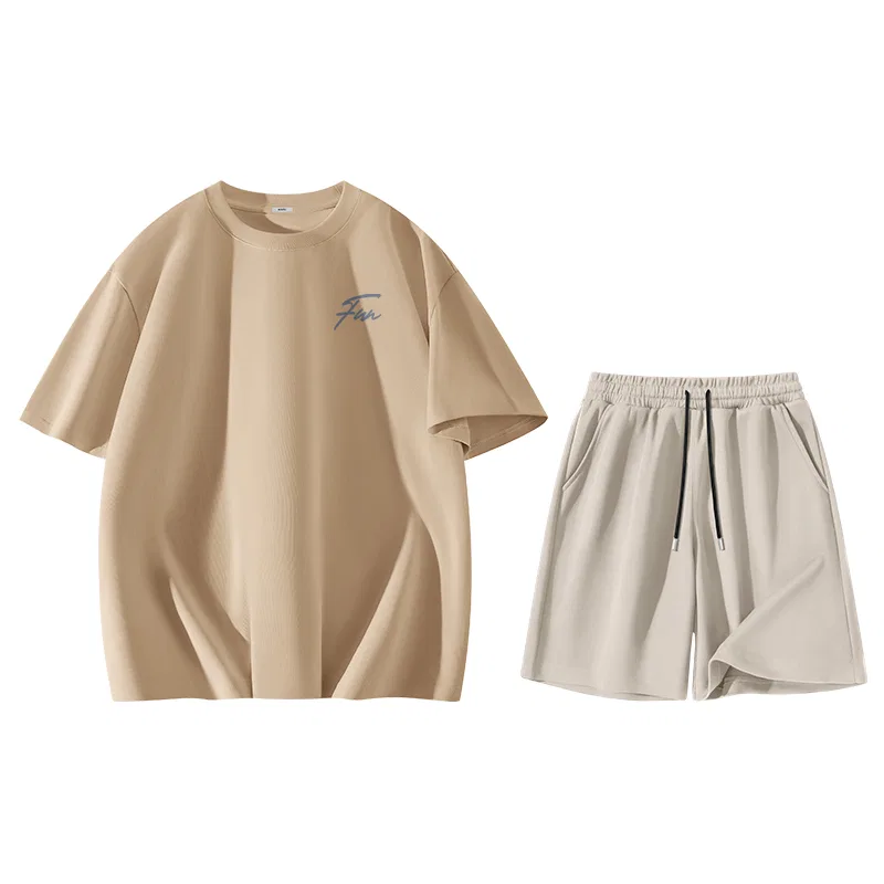 Детский комплект спортивной одежды из хлопка MINISO, Khaki
