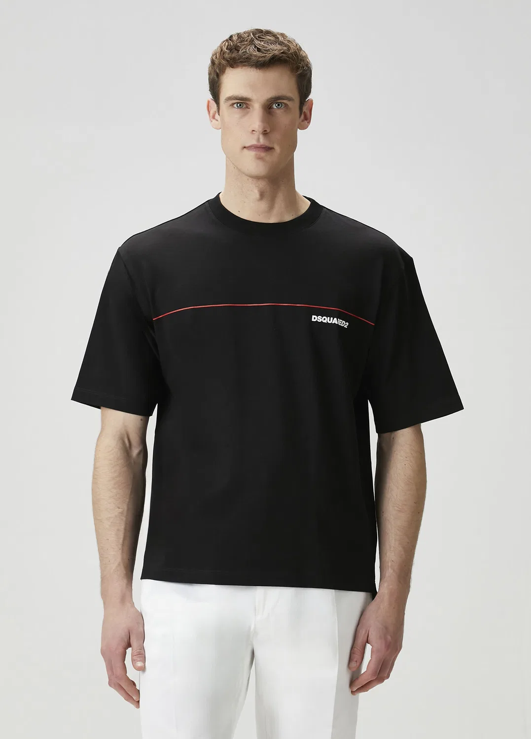 Футболка свободного кроя Dsquared2, black