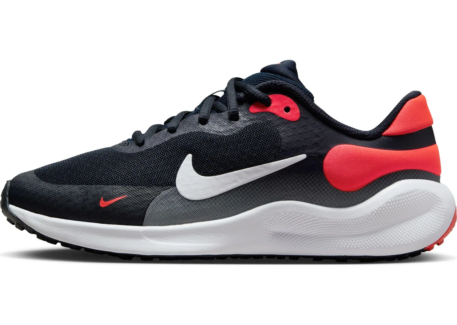Детские кроссовки для мальчиков NIKE Revolution 7 NIKE, Dark Obsidian White Bright Cry