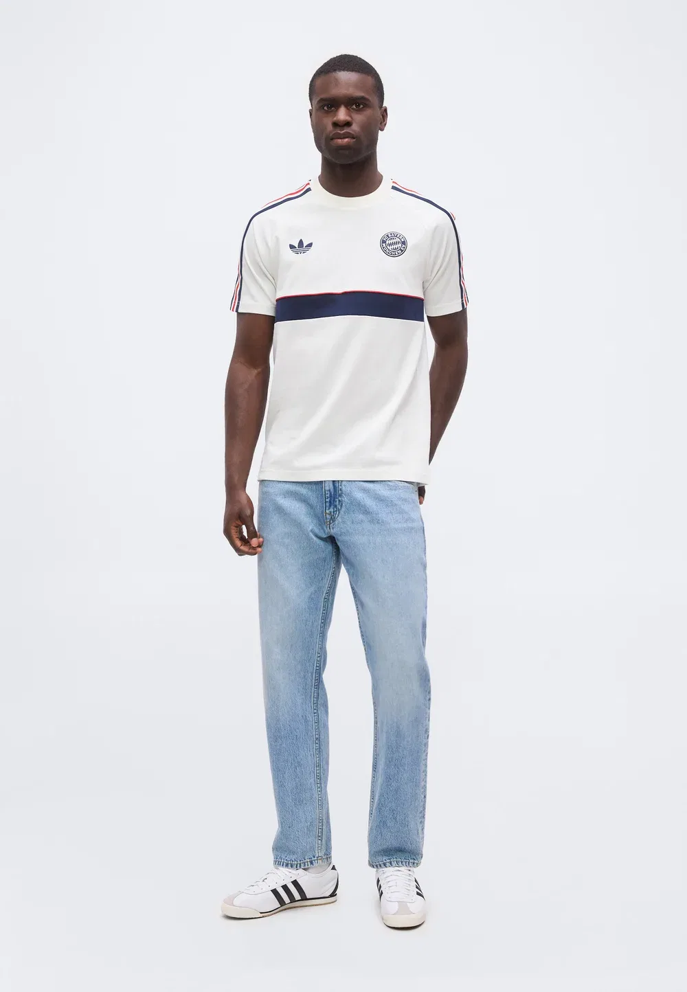 Футбольный клуб "Бавария Мюнхен" - клубная форма Adidas Originals, Core White/Night Indigo — фото 2