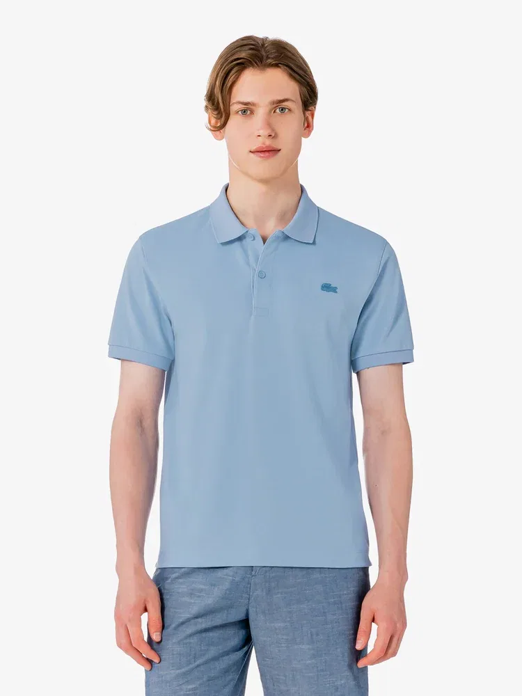 Поло с коротким рукавом Color Croc LACOSTE, Sky Blue