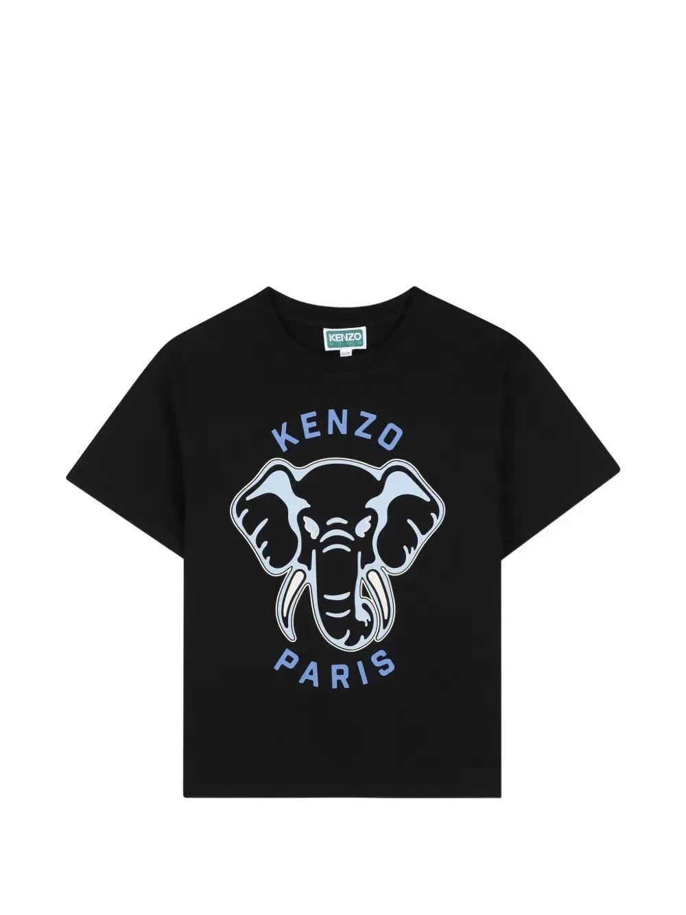 Футболка с принтом Kenzo Kids, черный