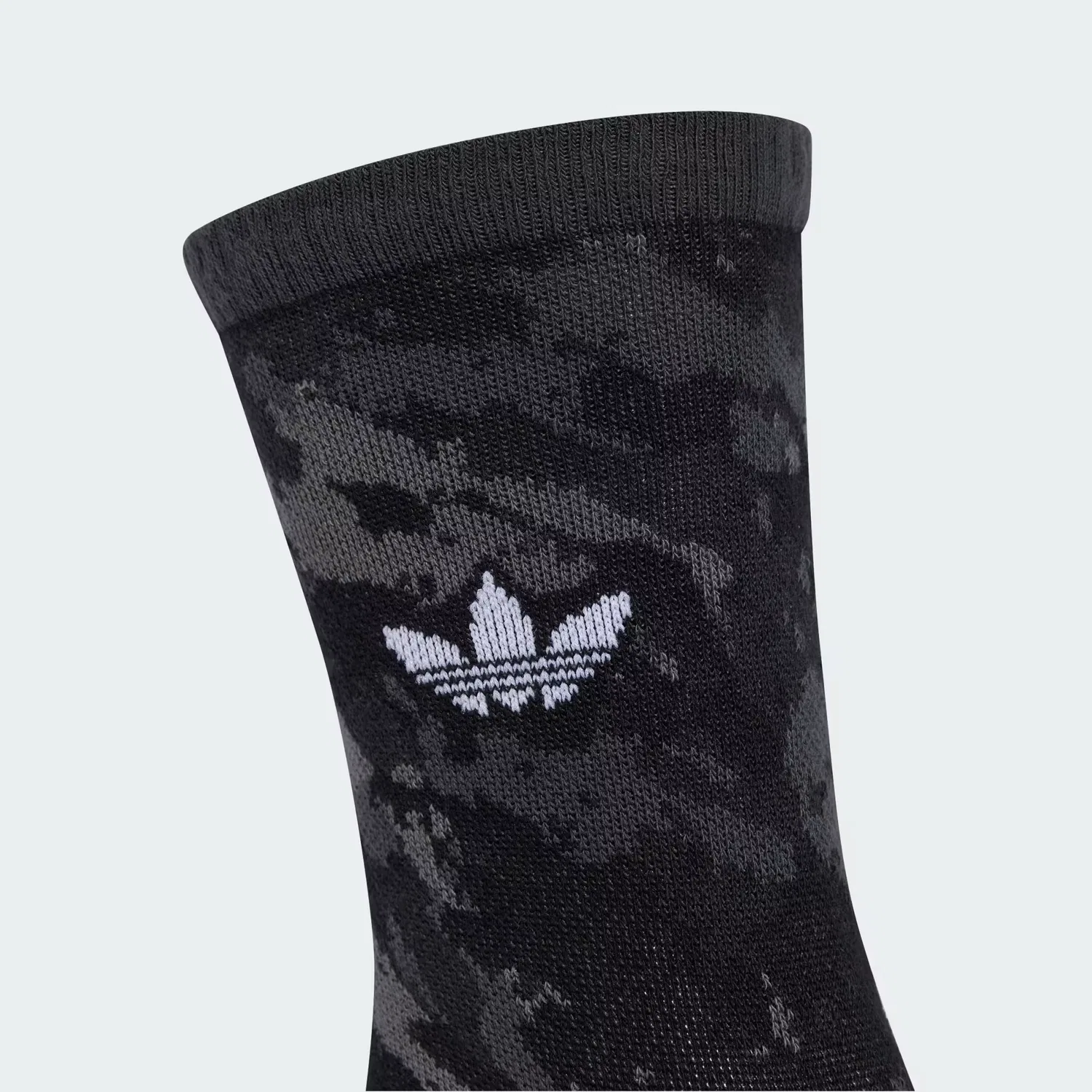 Носки с камуфляжным принтом, 2 пары, Camo Crew, Adidas Originals, угольный/черный — фото 4